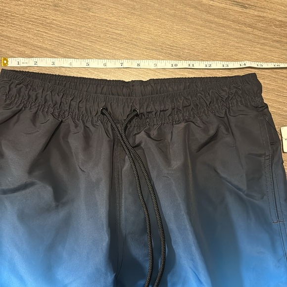 NWT Calvin Klein men’s swim trunks Black and Blue Swim Shorts size M new‎ - Picture 5 of 9